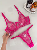 Conjunto Lingerie Bordado Transparente Pink – Revéle Intimates